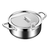 Tempura Fritteusentopf, antihaftbeschichtete Fritteuse mit Deckel und Temperaturkontrolle, ideal zum Braten von Tempura, Pommes Frites und Huhn