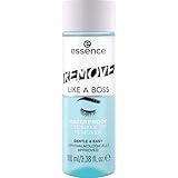 essence REMOVE LIKE A BOSS WATERPROOF EYE MAKE-UP REMOVER, Augen-Make-up Entferner, pflegend, vegan, ohne Mikroplastikpartikel, Nanopartikel frei, ohne Alkohol, 1er Pack (100ml)