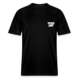 Spreadshirt TKKG Offizielles Logo Mit Oskar Stick-Motiv Stanley/Stella Unisex Bio T-Shirt, L, Schwarz