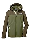 killtec Jungen Softshelljacke/Outdoorjacke mit Kapuze KOS 344 BYS SFTSHLL JCKT, dunkeloliv, 116, 41540-000