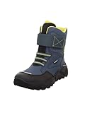 Superfit Mädchen und Jungen Winterstiefel Rocket, Kinder Stiefeletten, Weite: W V, Outdoor-Kinderschuhe, Stiefel, Bootee, BLAU/GELB (000), 35 EU