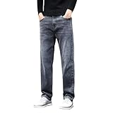 Jeans Herren Baggy Bequem Denim Y2K Streetwear Vintage Jeanshosen Loose Fit Denim Pants Mit Weites Bein Lässig Männer Straight Leg Alltag Outdoorhose Abriebfeste Freizeithose