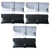 FOMIYES 3 Sätze Sonnenbrillenetui Pu Teiliges in Weiß Praktischer Brillenhalter Für Sonnenbrillen Brillen Stilvolle Aufbewahrungslösung Für Damen Herren 2 Stück * 3