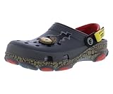 Crocs Unisex-Erwachsene All Terrain gefütterte Clogs mit verstellbarem Fersenriemen, Schwarz/Braun/Rot-Schwarz, 43/44 EU