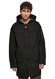 Urban Classics Men's TB5542-Duffle Coat Mantel, Black, S