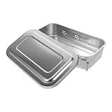 MAGICLULU Edelstahl Operationsbesteck Schale mit Deckel und Belüftungslöchern Rostfrei Sicherer Chirurgischer Instrumenten-organizer für Krankenhäuser und Kliniken Hygienisch und Langlebig