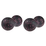 SOLUSTRE 2St Gymnastikball Erdnuss doppelt Rückenrolle Massageball Nackenmassagegerät Lacrosse-Ball Muskelrolle Yoga Werkzeug Ball halten Massagekugel Fitness Scrollrad rot