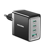 Rocoren USB C Ladegerät 65W USB C Netzteil 4-Port GaN Schnellladegerät PD Charger 67W kompatibel mit MacBook Pro/Air, iPhone 15/15 Pro / 15 Pro Max / 14, iPad, Galaxy S24 / S24 Ultra / S24+ /S23