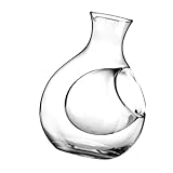 TOPPERFUN Eiswein Dekanter Wein dekantieren Dekanter für Weinbelüfter und Dekanter Spender bierkühler Dekanter trinken Whiskykaraffe für bar Weinkaraffe Getränkeverteiler Glas Transparent