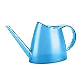 Poetic - Gießkanne für den Innenbereich - Aus robustem Kunststoff - Wasserstand ist sichtbar - Farbe Blau - Fassungsvermögen 1,5 Liter
