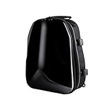 KIXZSAZ Motorrad Reisetasche mit verstellbaren Trägern und erweiterbarem Boden für mehr Stauraum, große Für Topeak Satteltasche, Schwarz, 15 Zoll