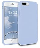 MyGadget Silikon Hülle für Apple iPhone 7 Plus | 8 Plus - robuste Schutzhülle TPU Case Slim Silikonhülle Back Cover Ultra Kratzfest Handyhülle matt Baby Blau