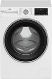 Beko B3WFT510413W b300 Waschmaschine, Waschvollautomat, 10 kg, SteamCure-Dampffunktion, AddXtra-Nachlegefunktion, Ironfast für leichteres Bügeln, Watersafe, AquaWave-Schontrommel, Weiß