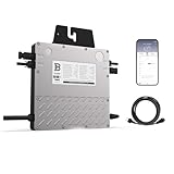 BENY Solar Grid Tie Micro Inverter 800W - IP67 Wasserdicht Solar Wechselrichter mit WLAN APP 230V Solarstrom Micro Inverter für 2 Solarmodule für Balkon Kraftwerk