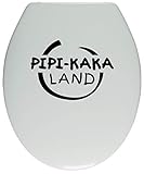 Klo Deckel Aufkleber Toiletten Tür Fun Sticker WC Badezimmer Pipi Kaka Land
