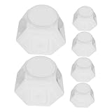 Ciieeo 6 Stück Teiliges Candy Canisters aus Transparentem Kunststoff Sechseckige Wiederverwendbare Süßigkeitenbehälter mit Deckel Vielseitige Aufbewahrung für Snacks Partydeko und