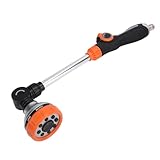 Hochleistungs-Gießstab, 18,5 Zoll Gartenschlauchstab mit 8 Sprühmustern, 180° drehbarer langer Schlauchdüsensprüher mit Ein-/Aus-Daumensteuerung, ideal für Sträucher