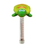 Schwimmender Sensor für Pooltemperatur – schwimmendes Thermometer für Schwimmbad mit ablesbarem Display | für Whirlpools Spa Seen und Badewannen außen mit sofortiger Ablesung