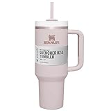 Generisch Trinkbecher 1180ml 40oz Vakuumisoliert Aus Edelstahl Mit mit Deckel und Strohhalm Henkel Kaffeebecher Tragbare Autobecher Becher Tumbler Thermobecher Kaffeetasse (A, 40oz)