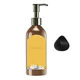 Haarfärbe-Shampoo auf Basis von – 300 ml natürlicher Haarfärbemittel, blumig, einzigartige Haarfarbe, langanhaltende Farbe und pflegende Formel, Unisex – einfache Anwendung zu Hause