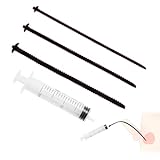 BDSMAGE Harnröhren Dilatatoren 3 PCS mit Spritze,Silikon Dilator Harnröhre mit Penisringe,Penis Plugs Sexspielzeug Set,Prostata Stimulation erotisches Sex Spielzeug ab 18 für Paare extrem (Schwarz)