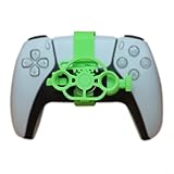 GANCEI Mini-3D-Rennspiel-Lenkrad für PS5, kompaktes Design für PlayStation 5, lebendige Farboptionen für PLA-Material (grün)