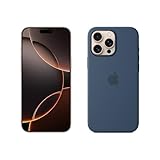 Apple iPhone 16 Pro Max 512 GB - Titan Wüstensand + Silikon Case mit MagSafe – Denim