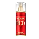GUESS Seductive Red, Body Spray für Damen, Gourmand-Duft, Kirsche, Vanille, Rosa Pfeffer, Sinnlicher Duft, 250 ml