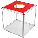 Operitacx Tombola-Box Lotterie-Box Tombola-Los-Box Spendenbox Lotterie-Box Aufbewahrungsbox Quadratische Tombola-Ball-Spielbox 30 cm