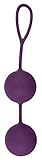 Sweet Smile XXL Balls - softes Liebeskugel-Duo mit innen rotierenden Kugeln, Loveballs mit Vibration für sie, Sexspielzeug für Beckenbodentraining, lila