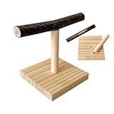 Papageiholzständer - Natural Bird Barch Plattform, Bequeme Vogelperpapüle | Tabletop Barsch, Rastständer Für Kleine Vögel, Premium -Vogelzubehör, Robuster Käfigständer Für Haustierpapageien