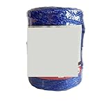 Elektrischer Zaundraht Elektrozaunseil, vielseitig einsetzbar, robust, geringer Widerstand, praktisch, 400 m/Rolle, Stromdraht for Tier, Rinder, Pferde, Viehzaun Weidezaunseil(Bule)