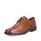 Rieker 17620-24 Brogue-Schuhe, Leder, extra breite Passform, Braun, braun, 47 EU