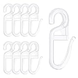 150 Stück Vorhang Haken, 6 mm Gardinenhaken Für Ringe, Selbstklebende Gardinenhaken Für Schienen, Dusche & Tür Schlaufengleiter und Gardinengleiter Für Vorhangschienen Passend Für Dusche & Tür