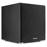 Fenton SHFS12B Subwoofer aktiv 12 Zoll, 400 Watt Sub Woofer, Integrierter Verstärker, Bass Box, Perfekt zum Aufrüsten Ihrer Stereoanlage, HiFi, TV, Heimkinosystem