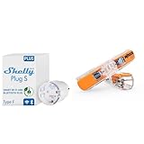 Shelly Plus Plug S - Intelligente Steckdose Funktioniert mit Alexa & Google Home & WAGO Klemme, 2-Leiter, 4 mm², Durchgangsverbinder mit Hebel, Transparent, 221-2411 (60 Stück)