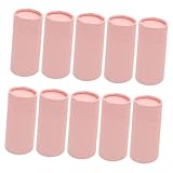 Homoyoyo 10 Stück Runde Pappverpackung für Ätherische Öle und Lippenbalsam Eleganter Kraftpapier Zylinder Rosa für und Aufbewahrung Frisch und Vielseitig Einsetzbar