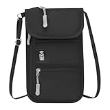 Reisepass-Tasche für Reisen, Geldbeutel, Diebstahlschutz, Dokumentenhalter, Kartenträger für Handy, Pendeln, Laufen, Strand, Business, Fitnessstudio, Wandern, tägliches Camping