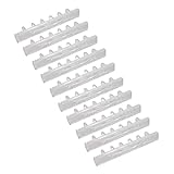 Plastikbinderücken, 6 Loch Binderücken ABS Easy Grip 10 Stück Kratzfestigkeit Haushalt Binderücken für Karten (#2)