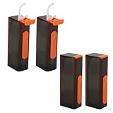 Zahnseidespender, 4PCS Dentals Floss Tragbarer Fall tragbarer Reiseblüftungsschloss Auflagerungsfall nachfüllbares ABS Silikon mit Spiegel