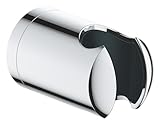 GROHE Vitalio, Standard Duschkopfhalter, ohne Bohren (für alle Standard Handbrausen geeignet, zum Kleben oder Bohren, inkl. Schrauben & Dübel, ohne Kleber, belastbar mit bis zu 20kg), chrom, 27958001