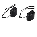 USB Handkurbel Ladegerät Generator für Smartphones & Tablets, 5,5 V Manuelle Dynamo Stromquelle, Tragbares Outdoor-Ladegerät mit (Schwarz)