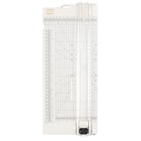 Vaessen Creative | Papierschneider mit Falzfunktion | Guillotine | DIN A3, A4 und kleinere Formate | Scrapbook, Schneidemaschine, Hebelschneider | 30,5 x 11 cm | Weiß