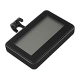 Warmhm Hochpräzises Kühlschrankthermometer mit Magnet Frostalarm Großanzeige ohne Batterie Vielseitig Einsetzbar für Gefrierschrank Kühltruhe und Raumtemperatur Schwarzes Gehäuse