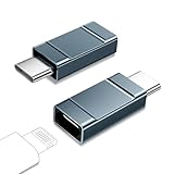 Lightning auf USB C Adapter 2 Stück, USB C Lightning Adapter Schnelles Laden Adapter Lightning auf USBC für iPhone 16/16 Pro/16 Pro Max/16 Plus/iPhone 15/iPhone 15 Pro, Samsung Galaxy S24/S23