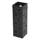 Fdit Regenschirmstand, Regenschirmhalter Regenschirm Speicher Rack Modernes Design mit Stabiler Basis für Flur Eingangsernen Schwarzes Eisen
