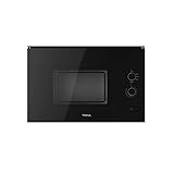 TEKA ML 820 FI Einbau-Mikrowelle, Fassungsvermögen 20 l, 5 Leistungsstufen, Ausgang 800 W, Innenraum, 2 Display-Fernbedienungen, Schwarz