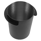 ULTECHNOVO Kaffeepulverbecher Dosierbecher Ersatzteile Für Espressomaschinen Kaffeepulverzuführung Espressotassen Espresso -werkzeuge Espresso-eingießtasse Rostfreier Stahl Black