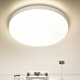 MGEELED Deckenlampe LED Deckenleuchte, 36W 4000K 4300LM IP44 Wasserfest Rund Flach Badlampe Decke Modern Schlicht Lampe Ultra Dünn für Badezimmer Küche Wohnzimmer Keller Schlafzimmer Flur Ø23CM