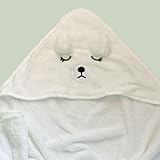 melovely Süßes Babyhandtuch mit Kapuze & Tiermotiv – Kuscheliges, Saugfähiges Kapuzenbadetuch für Babys • 80 × 80 cm • Weich & Hautfreundlich Geburt